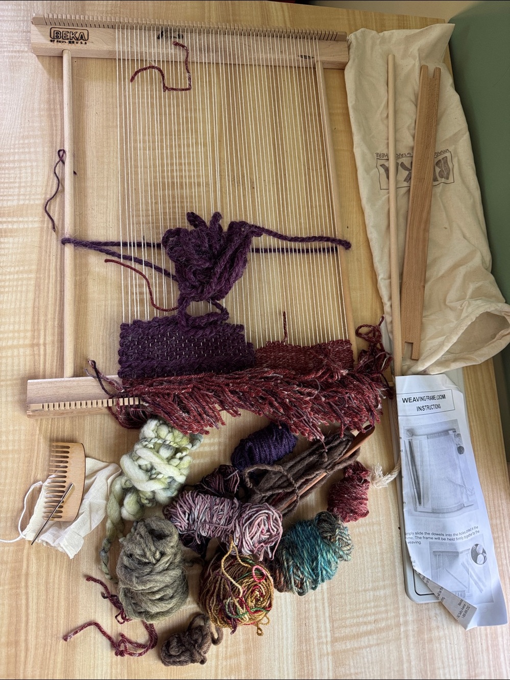 Beka 20 Inch Frame Weaving Loom Kit